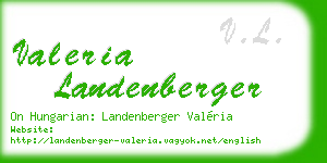 valeria landenberger business card